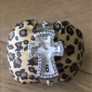 Silver Cross Belt Watch